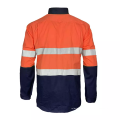 Long Sleeve Safety Work Shirt With Reflective Tape